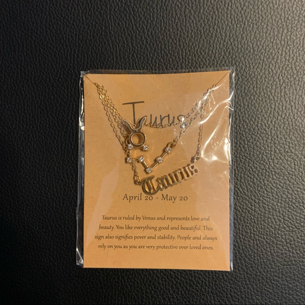 New Taurus Zodiac Sign & Constellation Necklace - Picture 5 of 7